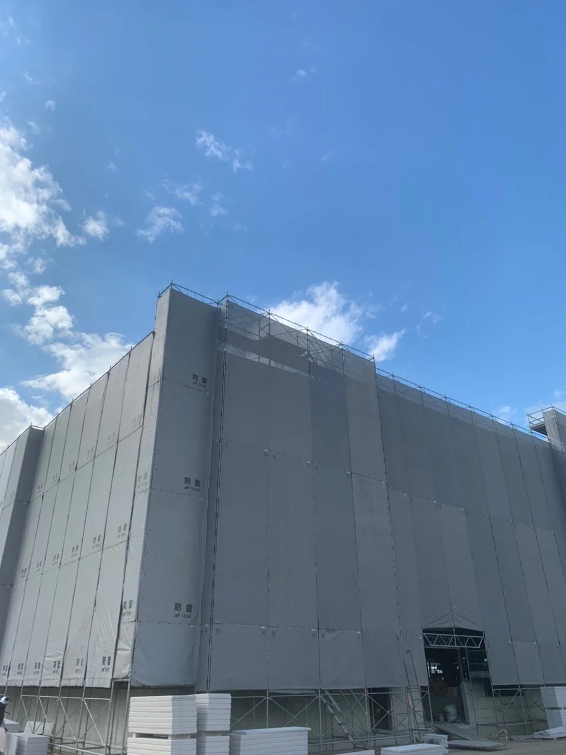 新設先行足場 施工写真2
