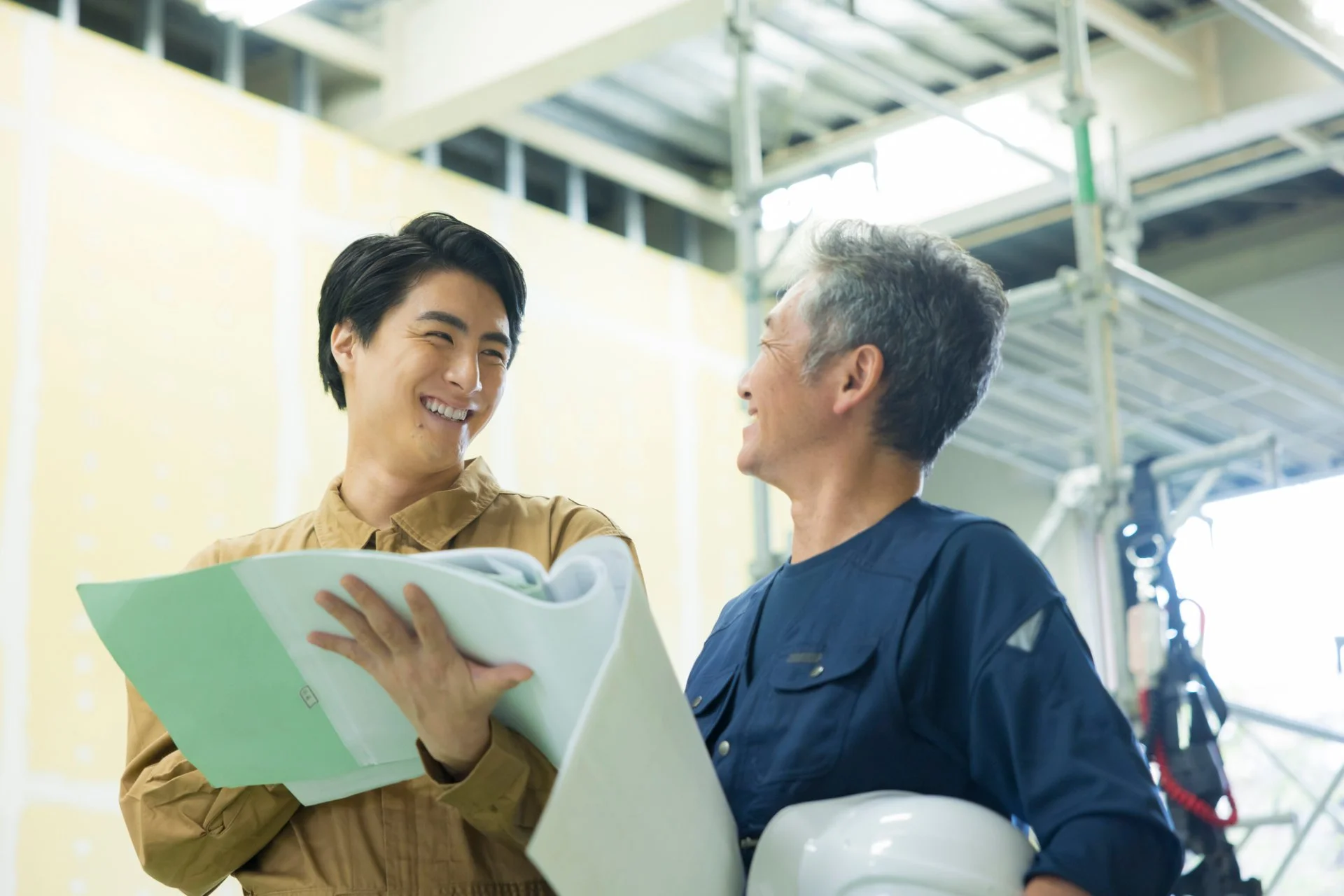 チームで最後まで丁寧に施工する職人